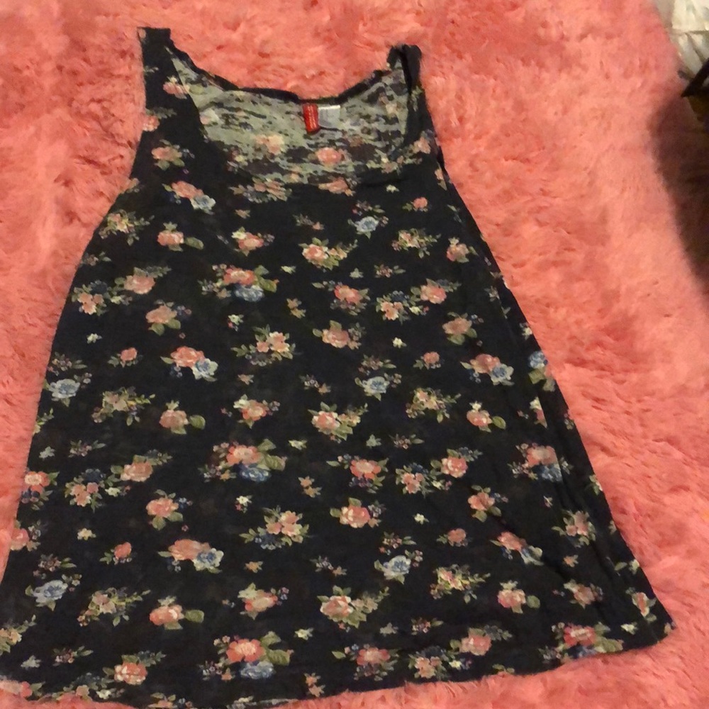 Floral DIVIDED Flowy Tank Top